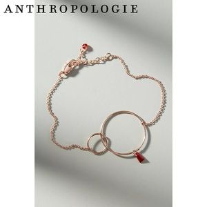 Anthropologie Hula Hoop Birthstone Bracelet